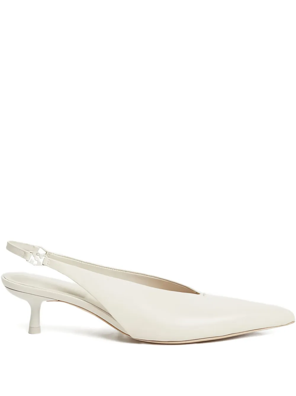 Simkhai 45 mm slingback pumps met kitten-hak Beige