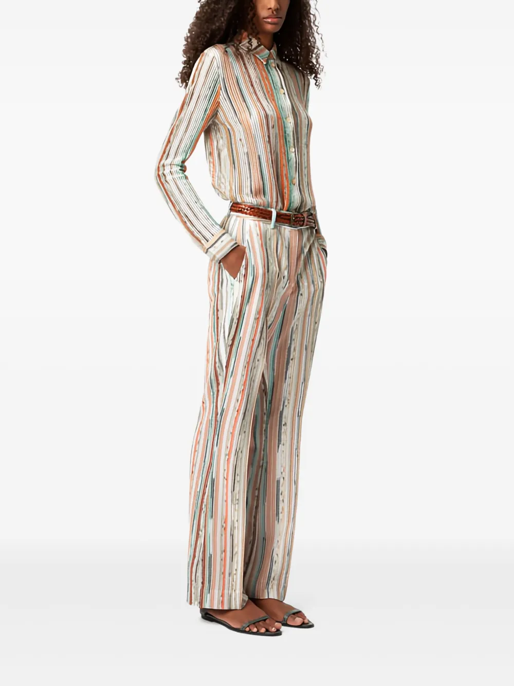 Missoni Gestreepte top - Beige