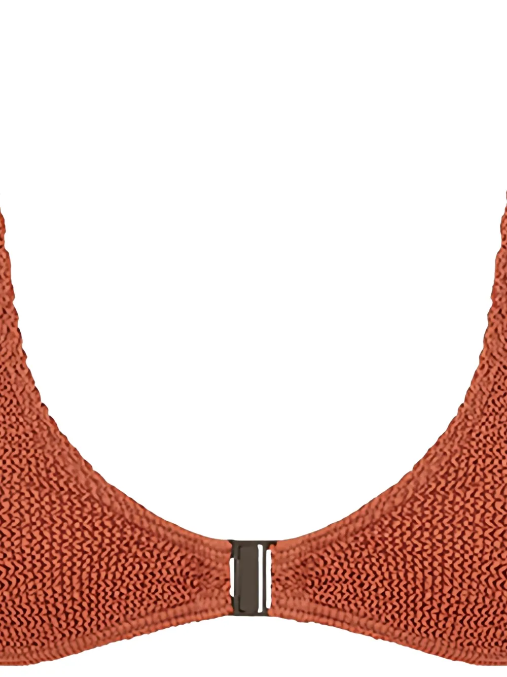 Bondeye Clasp Scout Crop Bikini Top In Brown