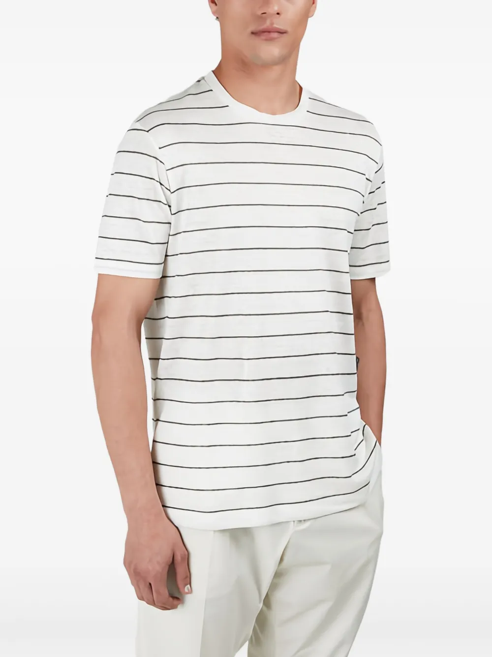 Paul & Shark Gestreept T-shirt Wit