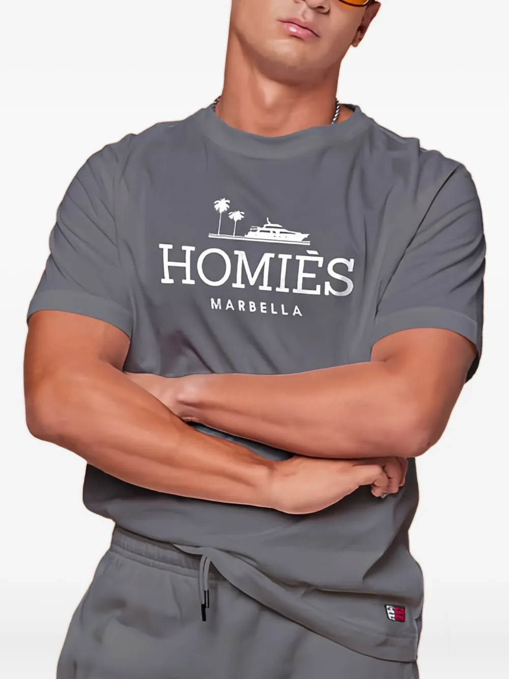 HOMIES MARBELLA T-shirt met grafische print - Grijs