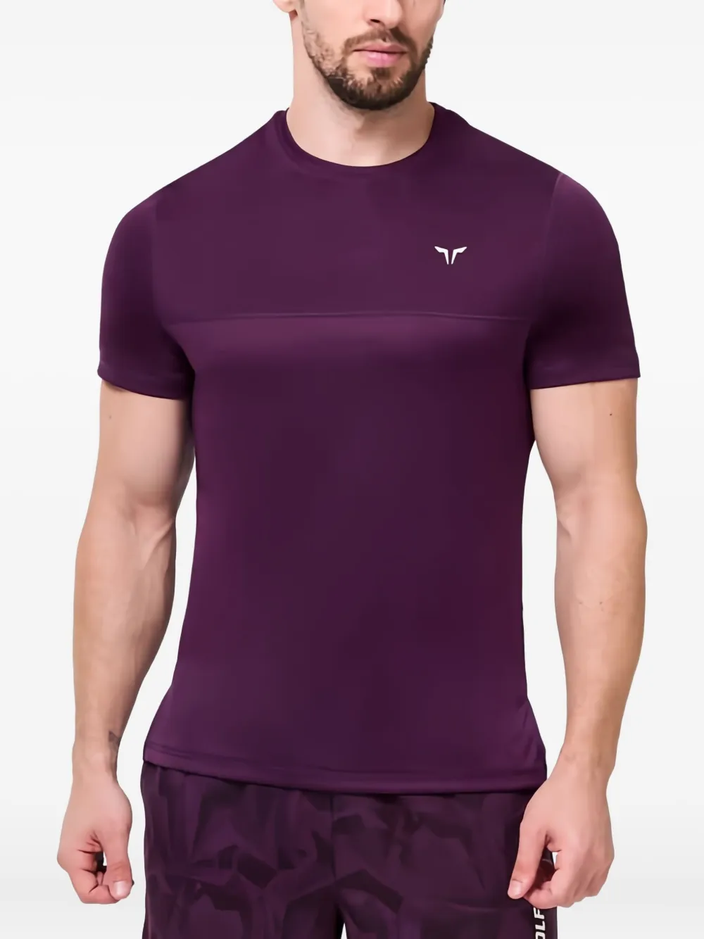SQUATWOLF Contrast performance T-shirt | Purple | Image 1