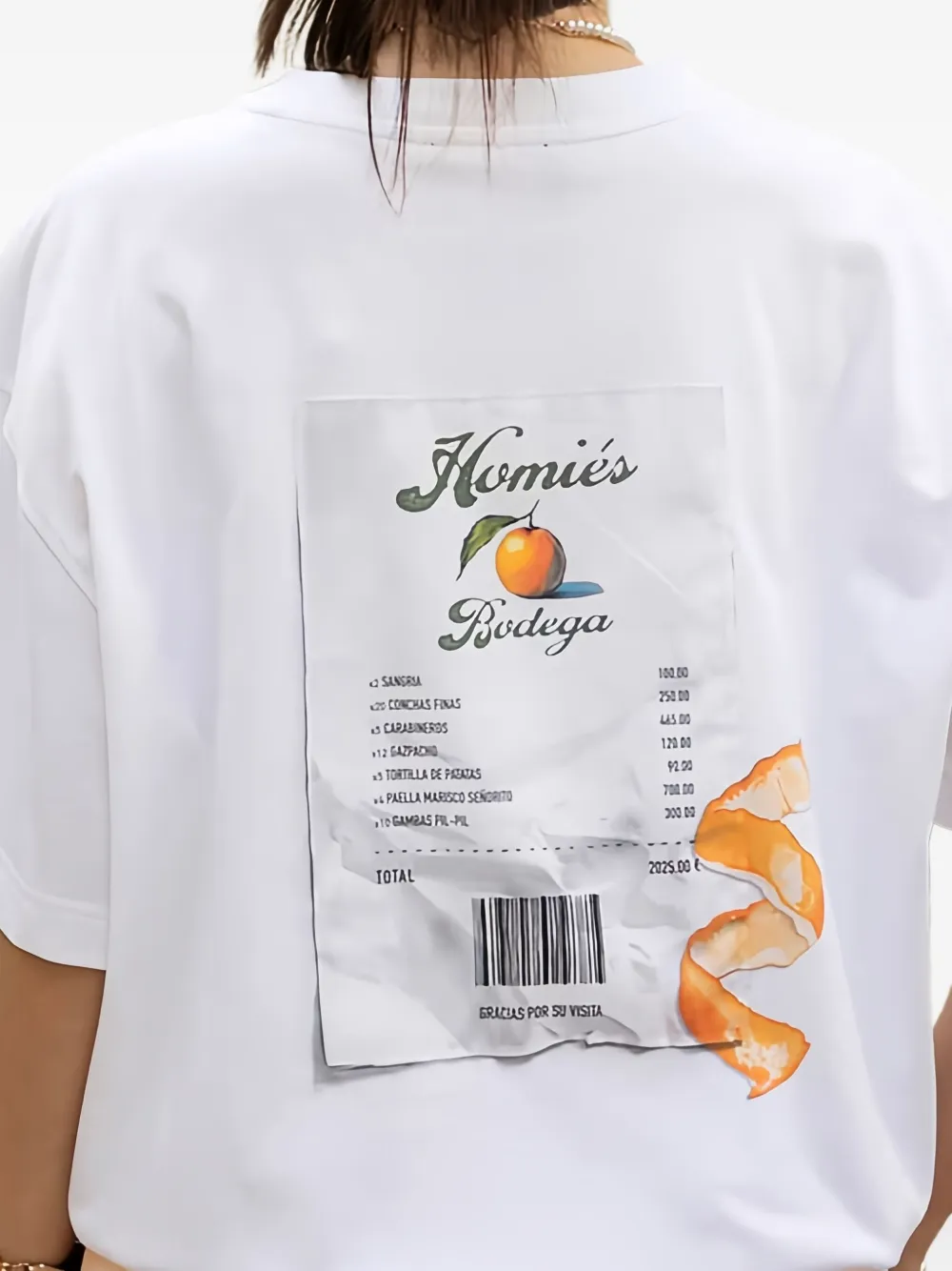 HOMIES MARBELLA T-shirt met logoprint - Wit