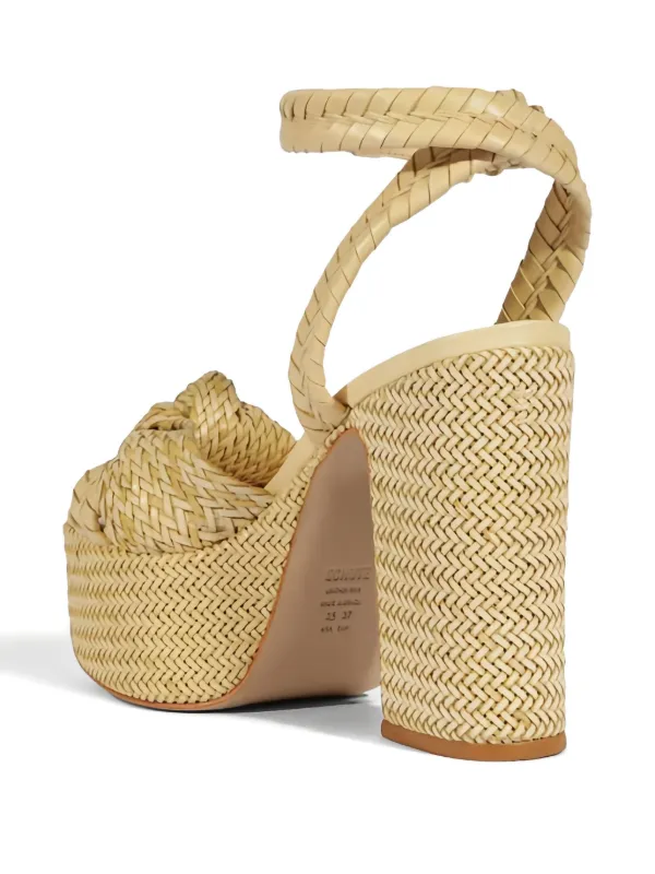 Schutz Sandalias Tejidas Con Plataforma Neutro FARFETCH ES