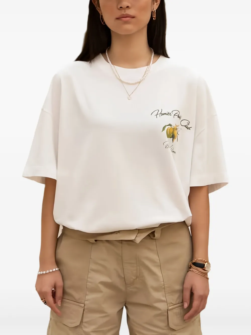 HOMIES MARBELLA T-shirt met grafische print - Wit