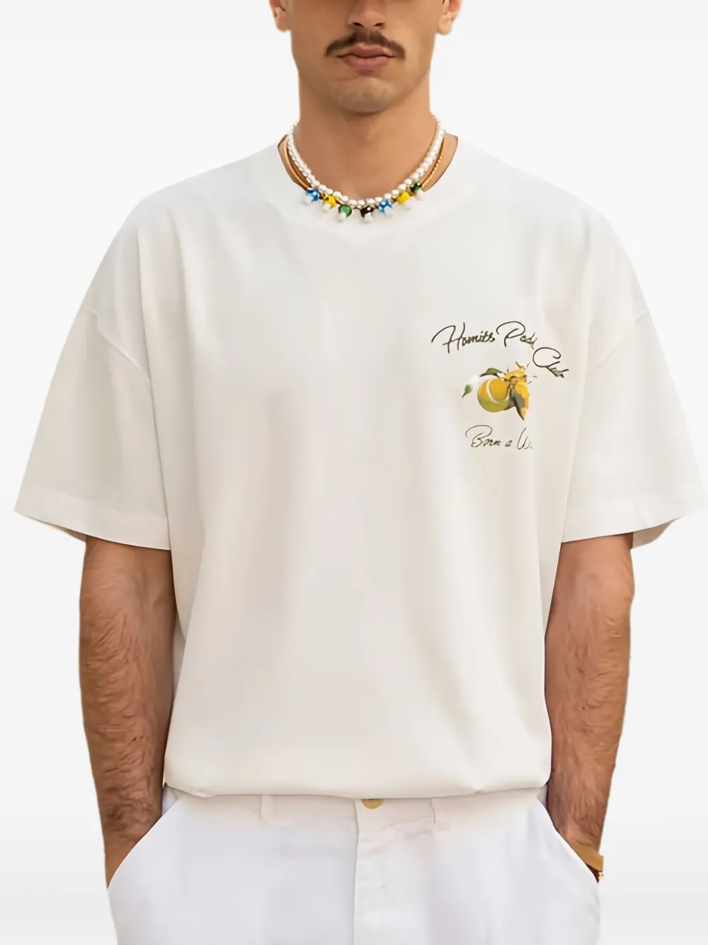 HOMIES MARBELLA T-shirt met grafische print Wit