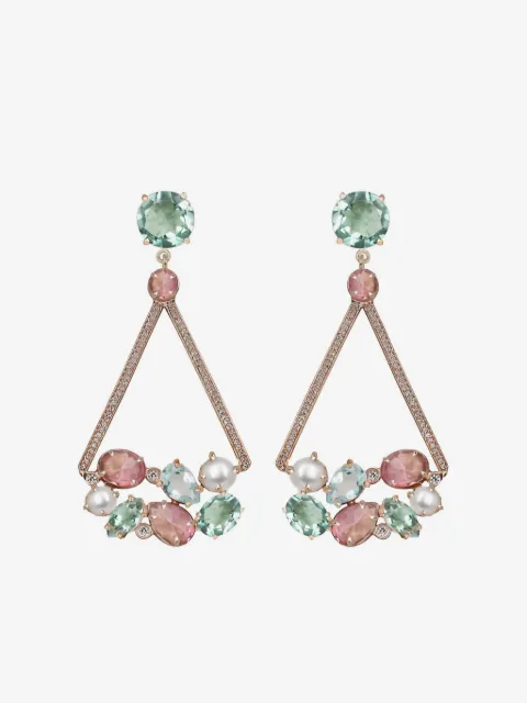 ATELIER MON triangular dangler earrings