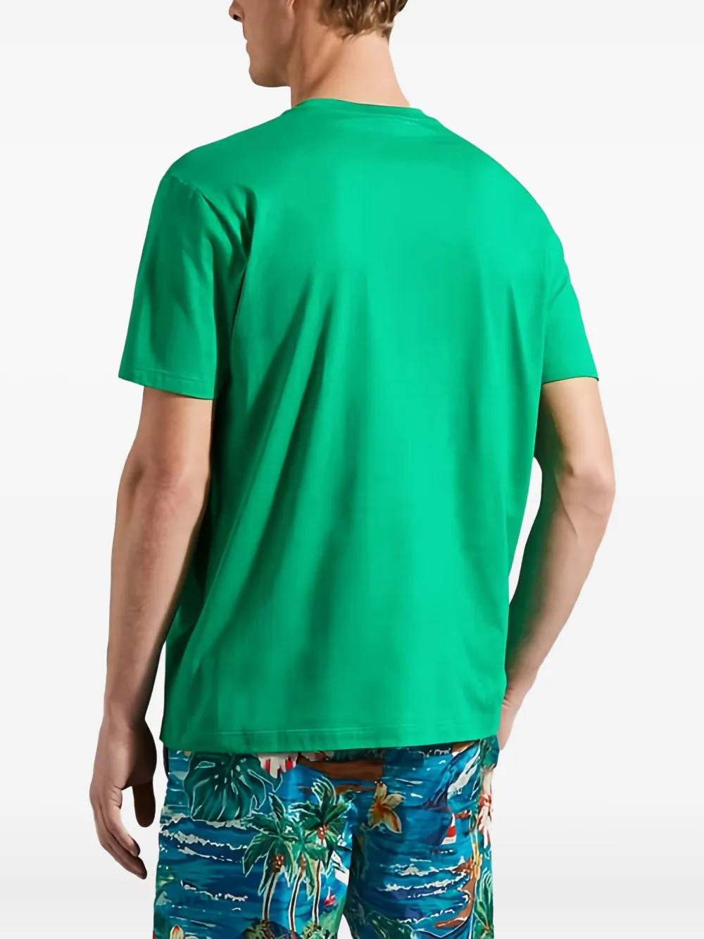 Paul & Shark T-shirt met logopatch Groen