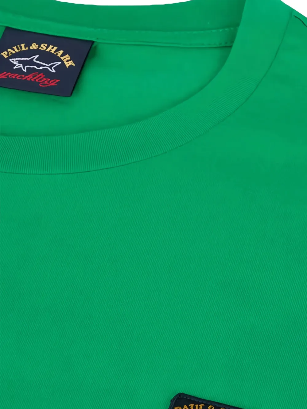 Paul & Shark T-shirt met logopatch Groen