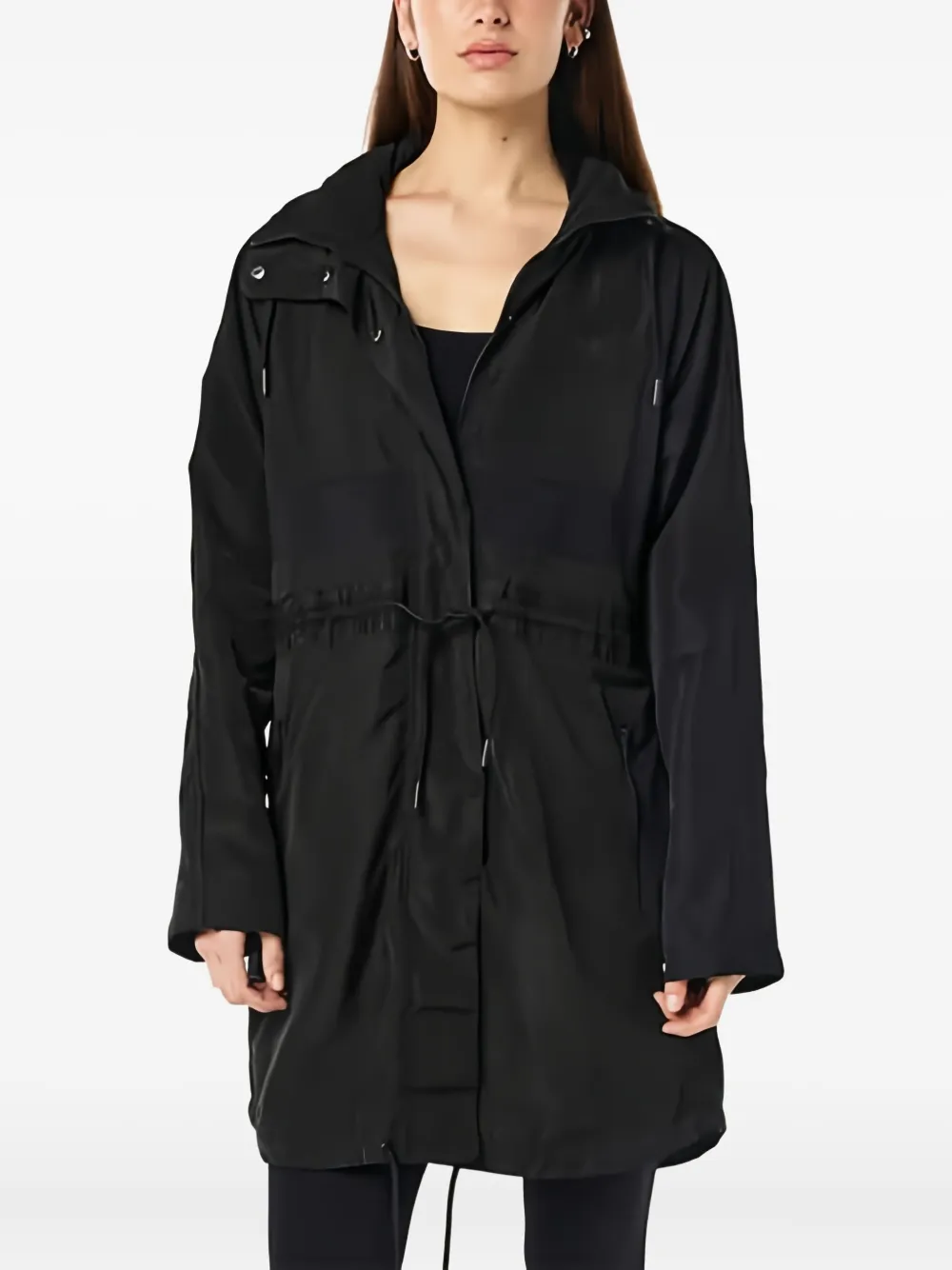 P.E Nation Man Down drawstring hooded jacket | Black | Image 1
