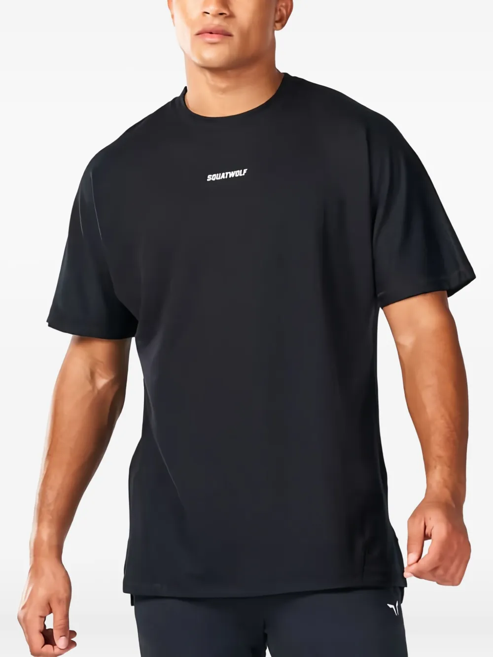 Squatwolf Pump Cover Logo Performance T-shirt In Black