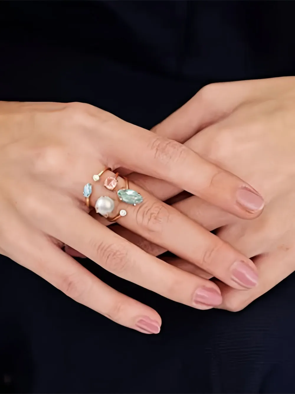 ATELIER MON Candy Cabana cluster ring - Goud