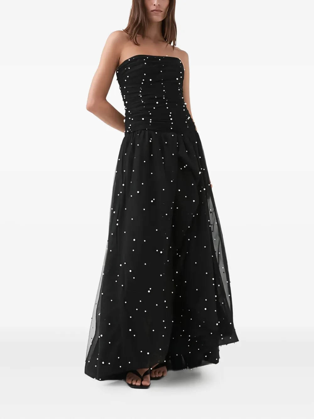 Aje Juniper Maxi Dress In Black