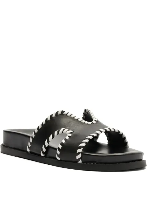 Schutz sandalias planas con costuras