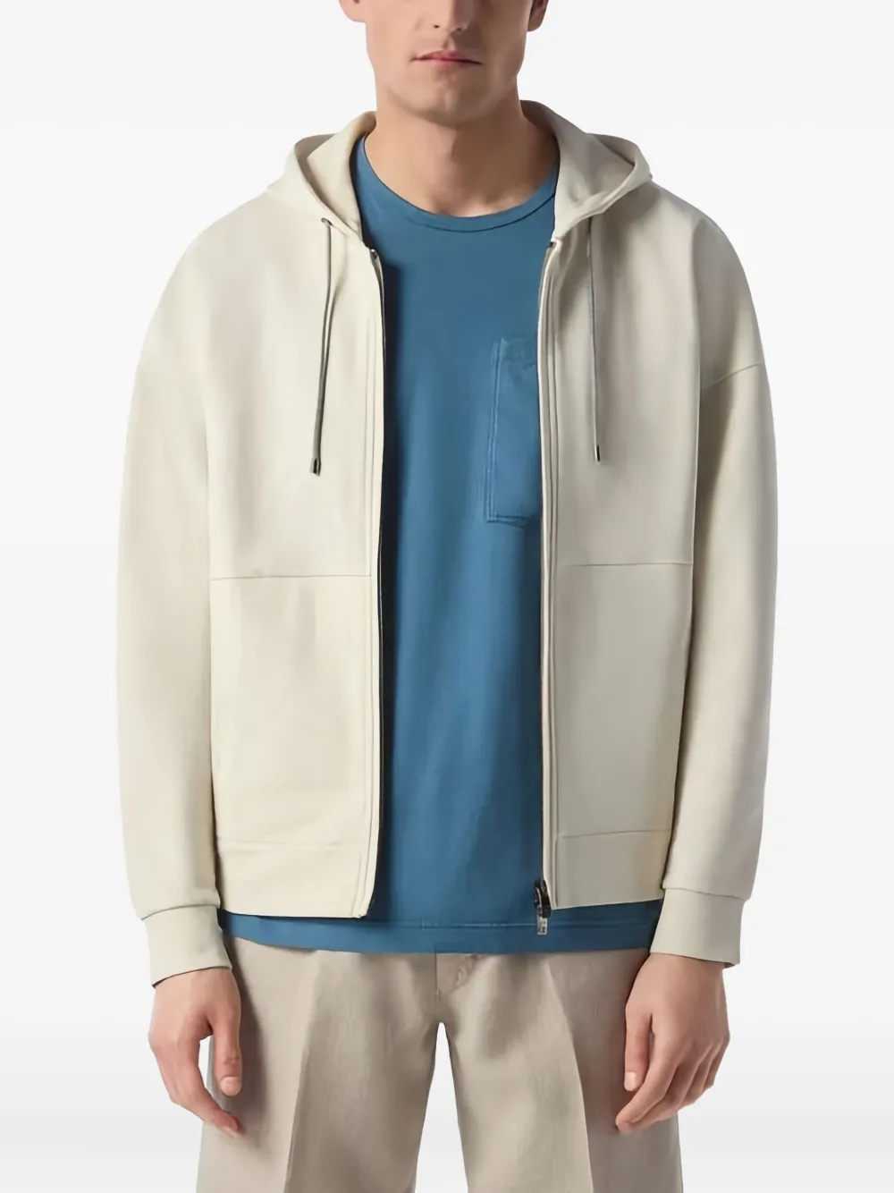 Corneliani hoodie con cierre | neutro | Image 1
