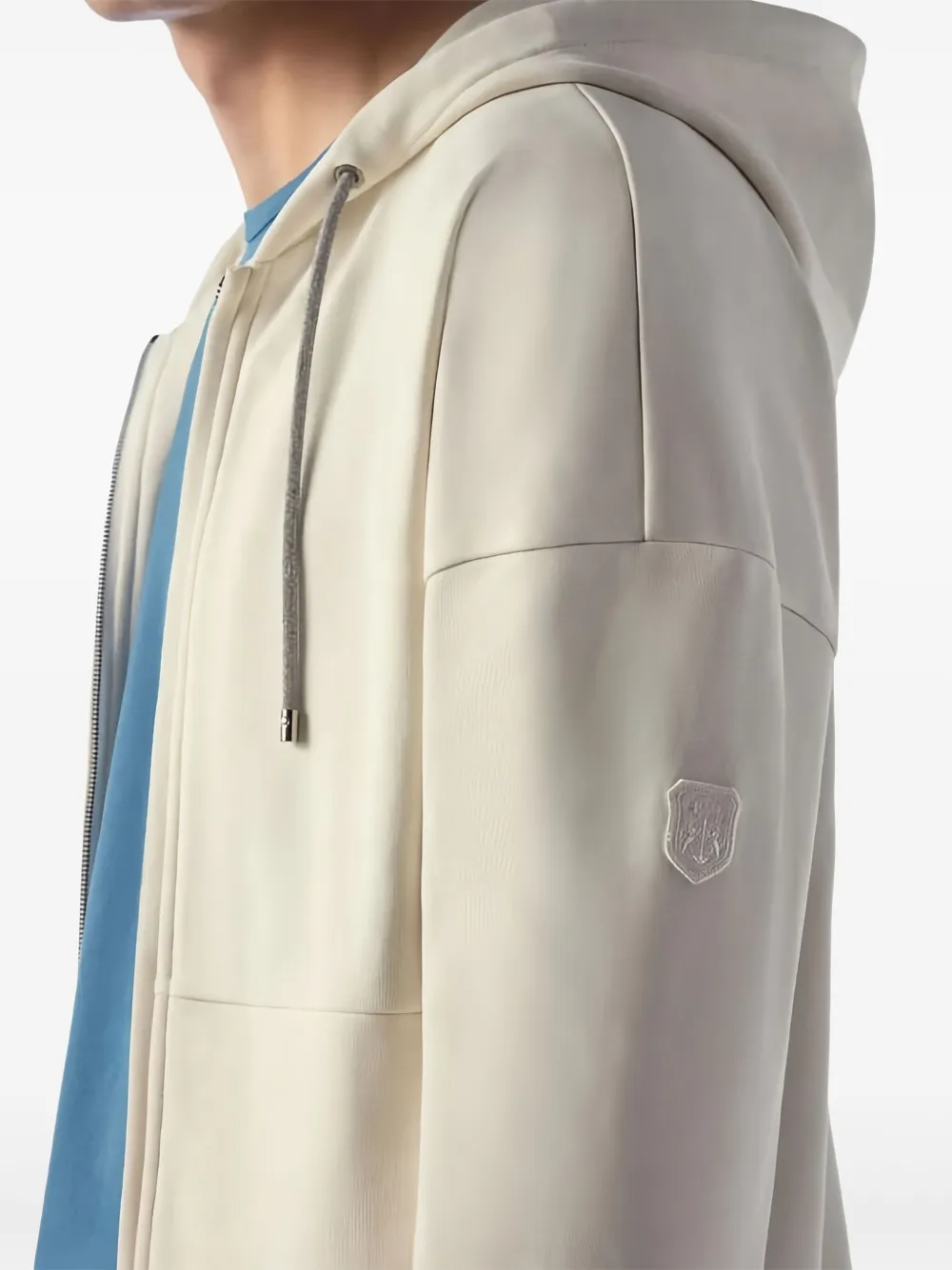 Corneliani Hoodie met rits Beige