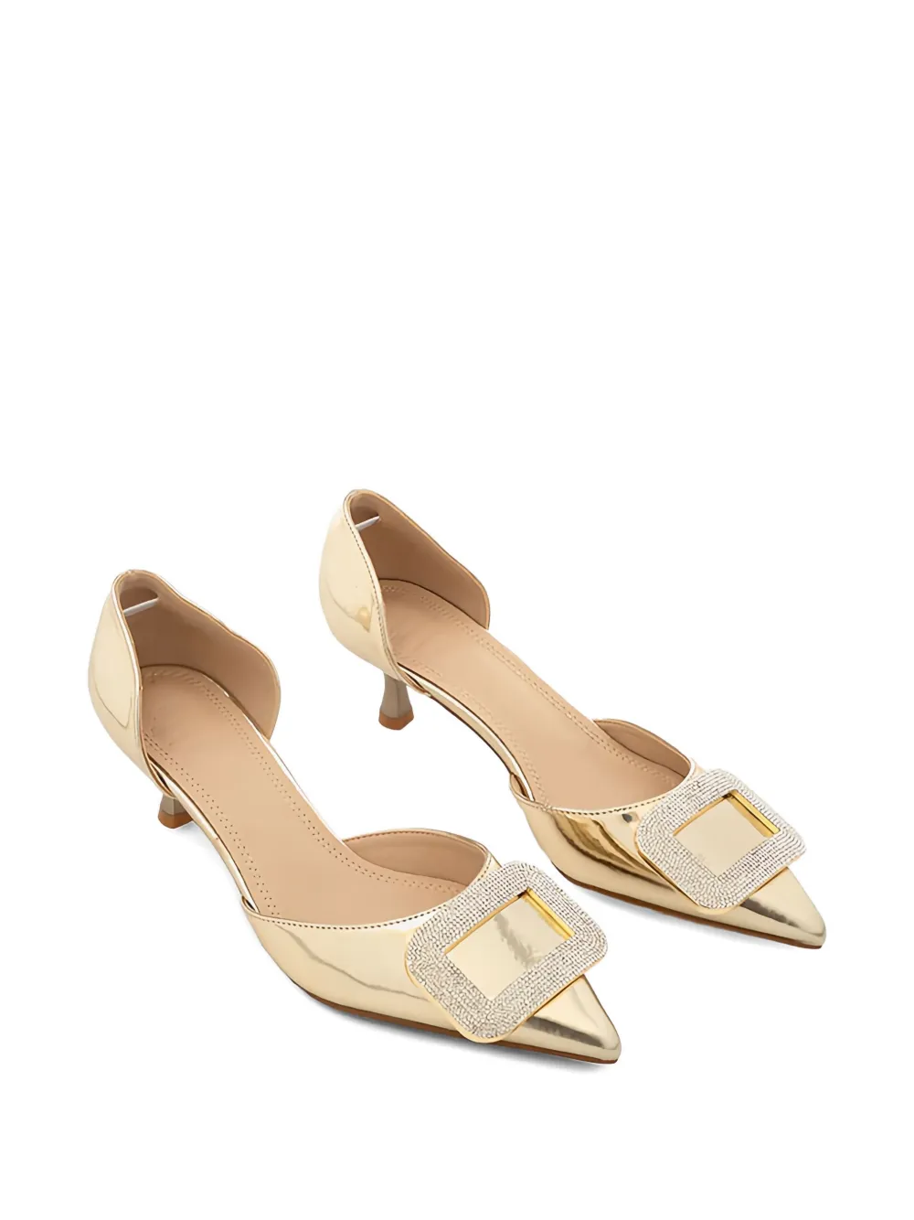 Twenty Four Haitch 50mm Cannes Embellished Sandals In Neutral