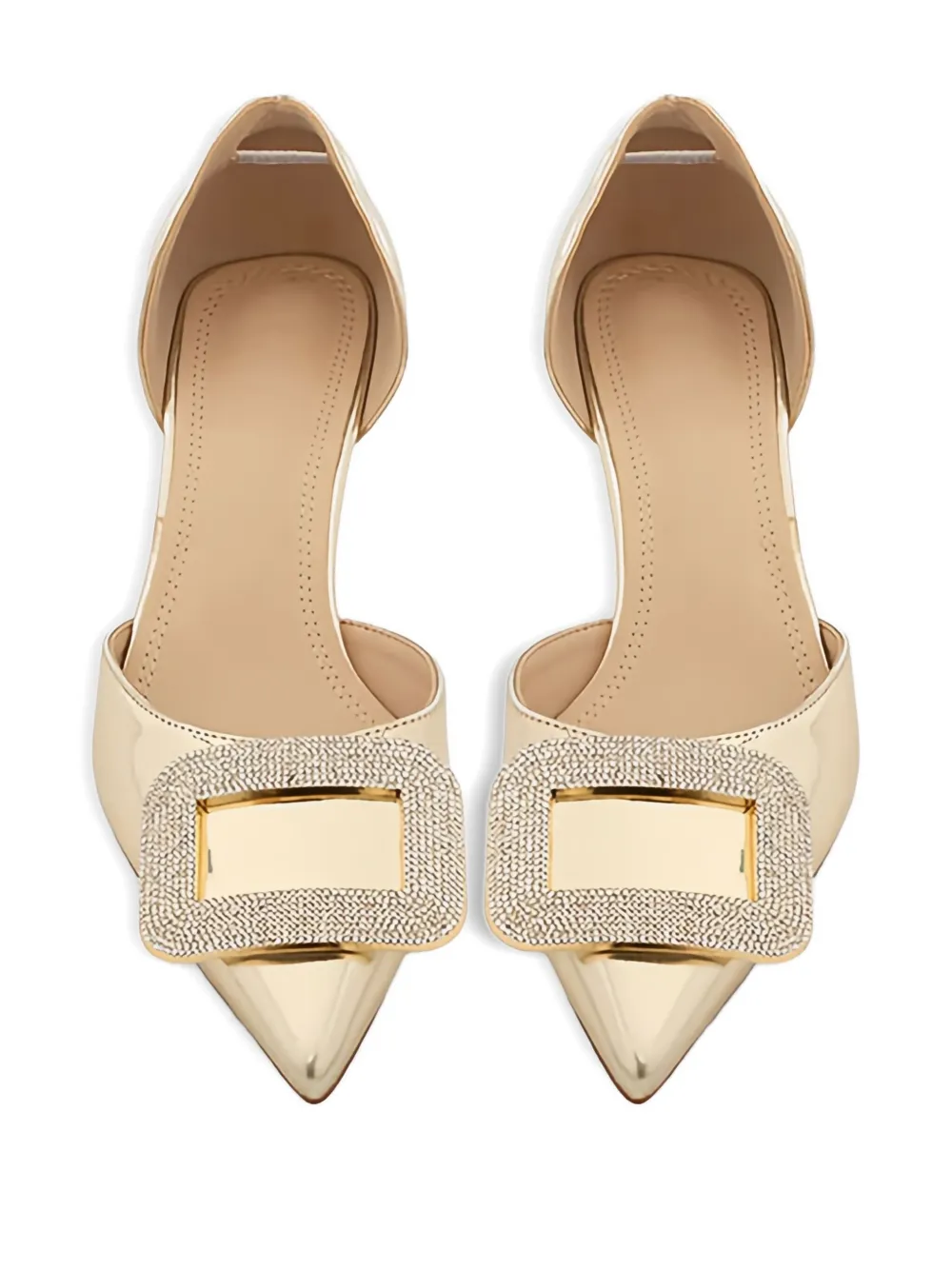 Twenty Four Haitch 50mm Cannes Embellished Sandals In Neutral
