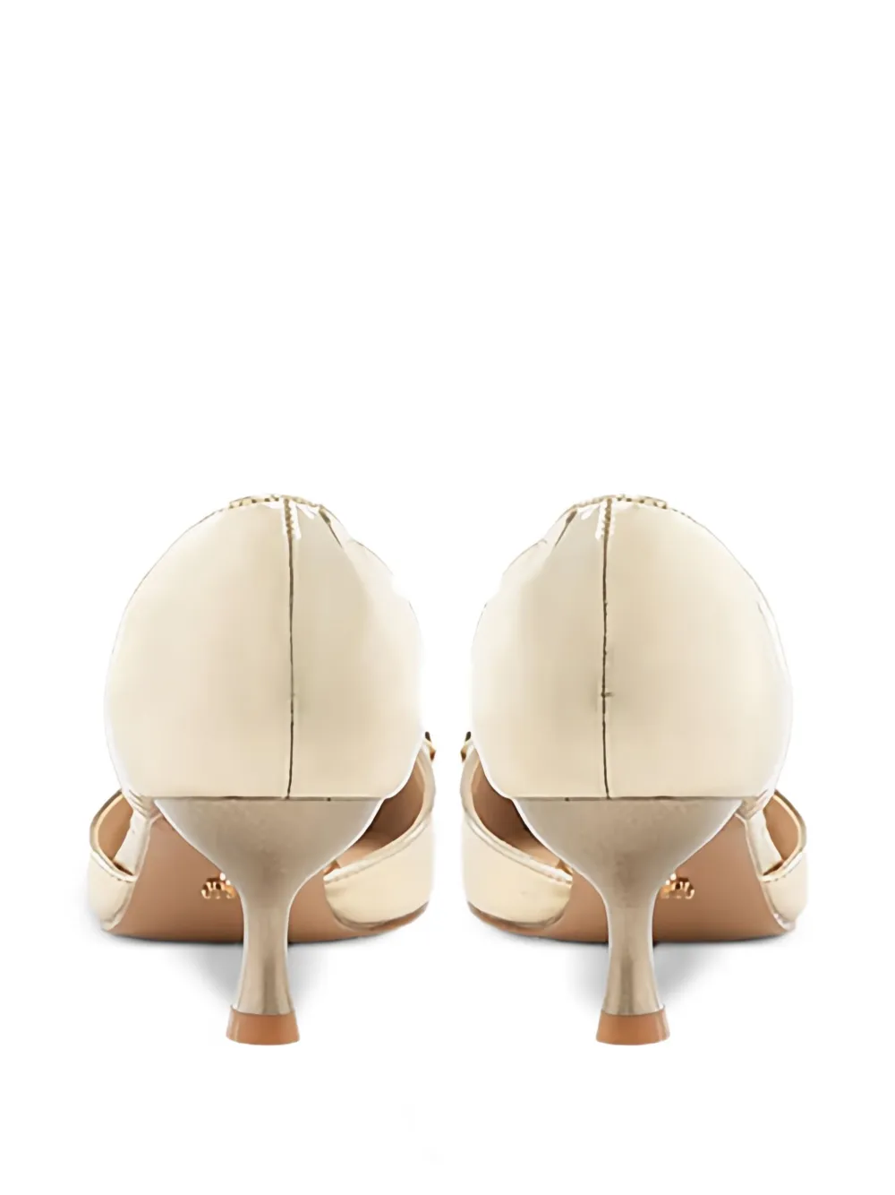 Twenty Four Haitch 50mm Cannes Embellished Sandals In Neutral