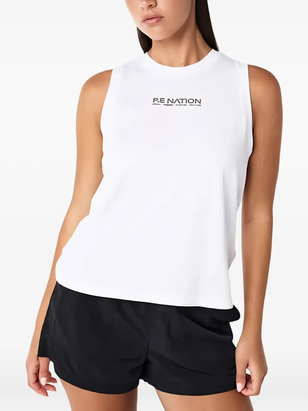 P.E Nation Shuffle tanktop met logo Wit