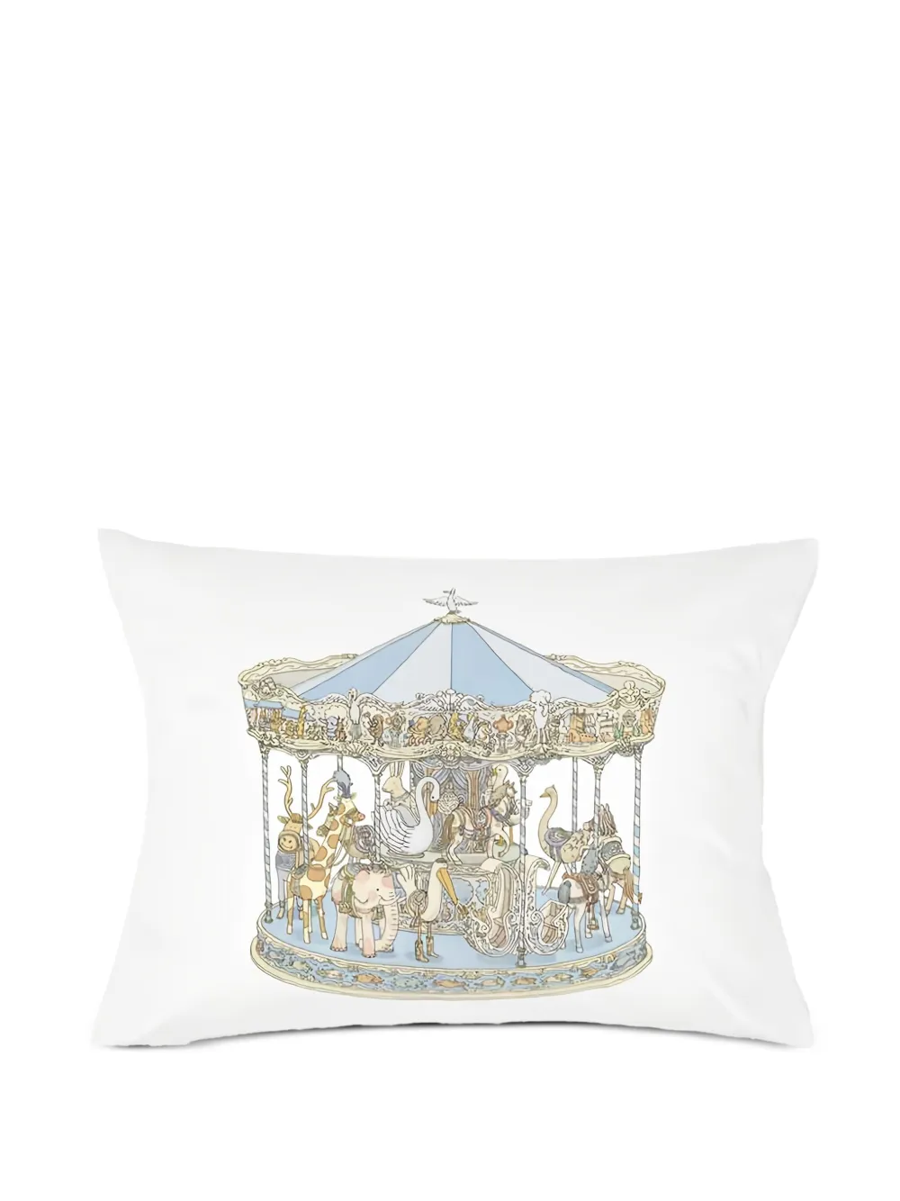 Atelier Choux carousel-print pillow cover | White | Image 1