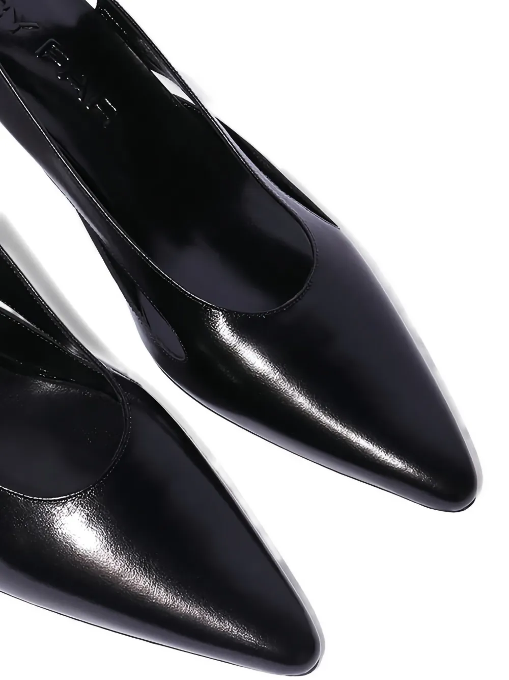 By Far 60mm Runa Slingback Heeled Pumps In Black