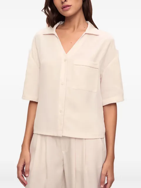 Eberjey pocket woven top