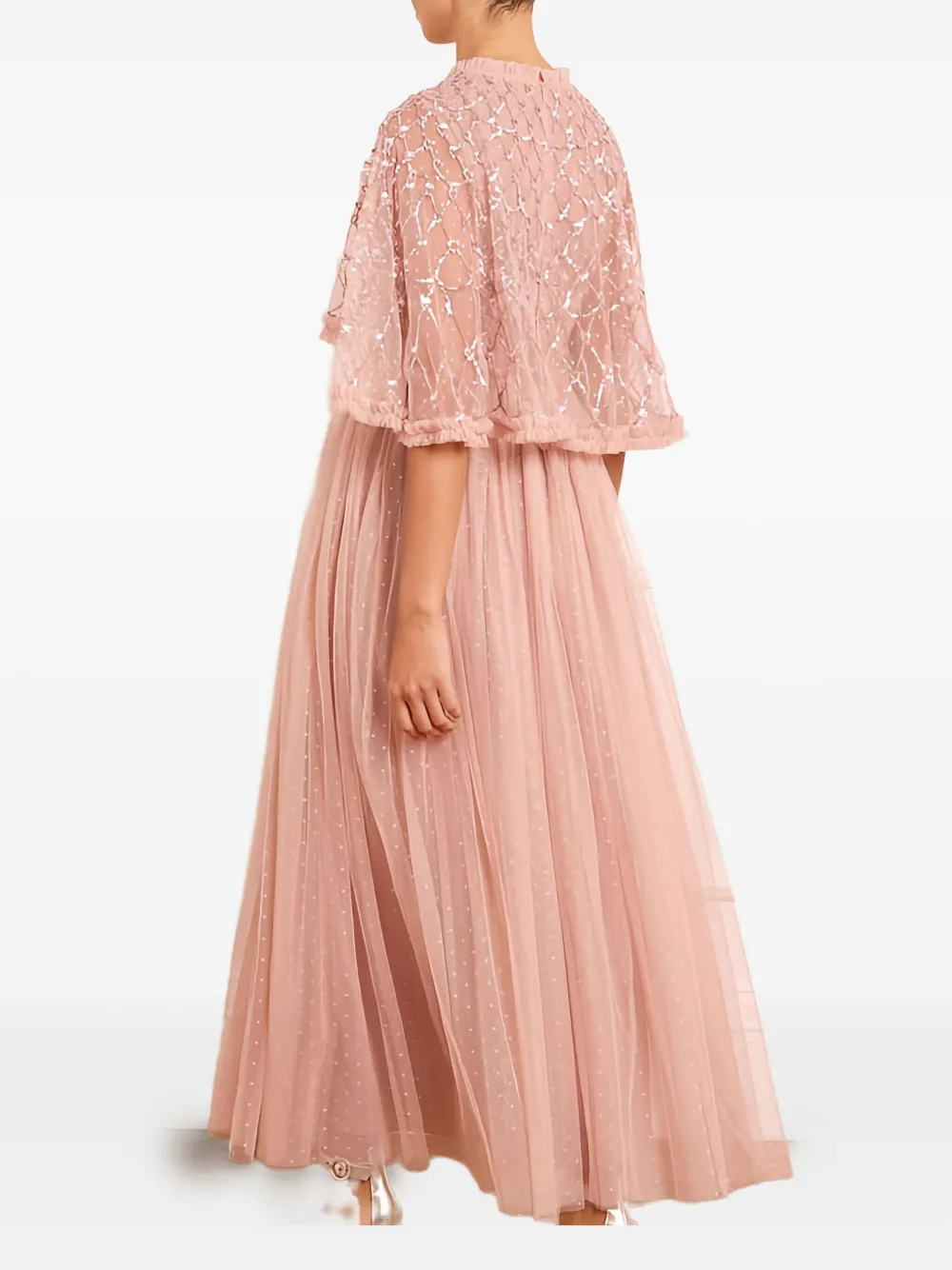 Needle & Thread Sequin-detail Maxi Dress In Pink