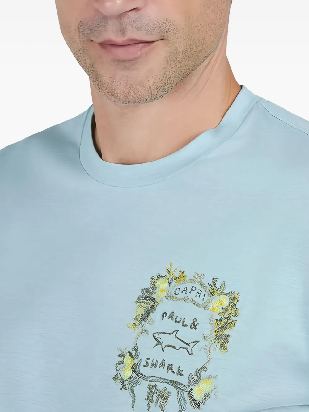 Paul & Shark T-shirt met korte mouwen en grafische print Blauw