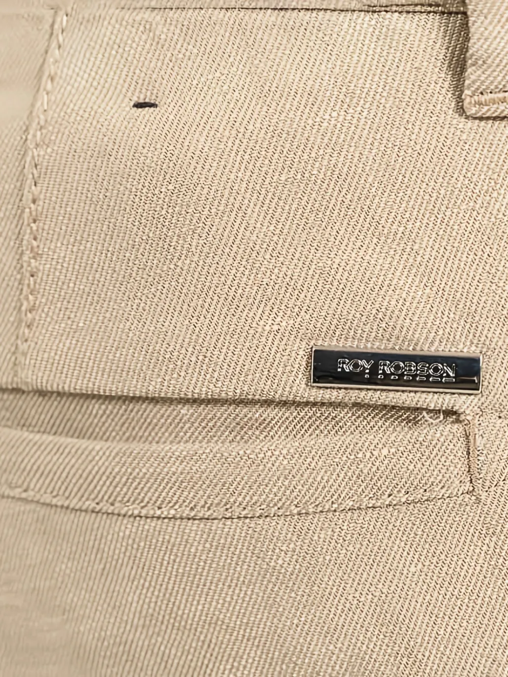 ROY ROBSON Broek met metalen plakkaat Beige