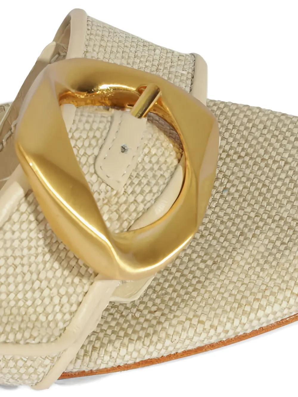 Schutz 60 mm sandalen met gespbandje Beige