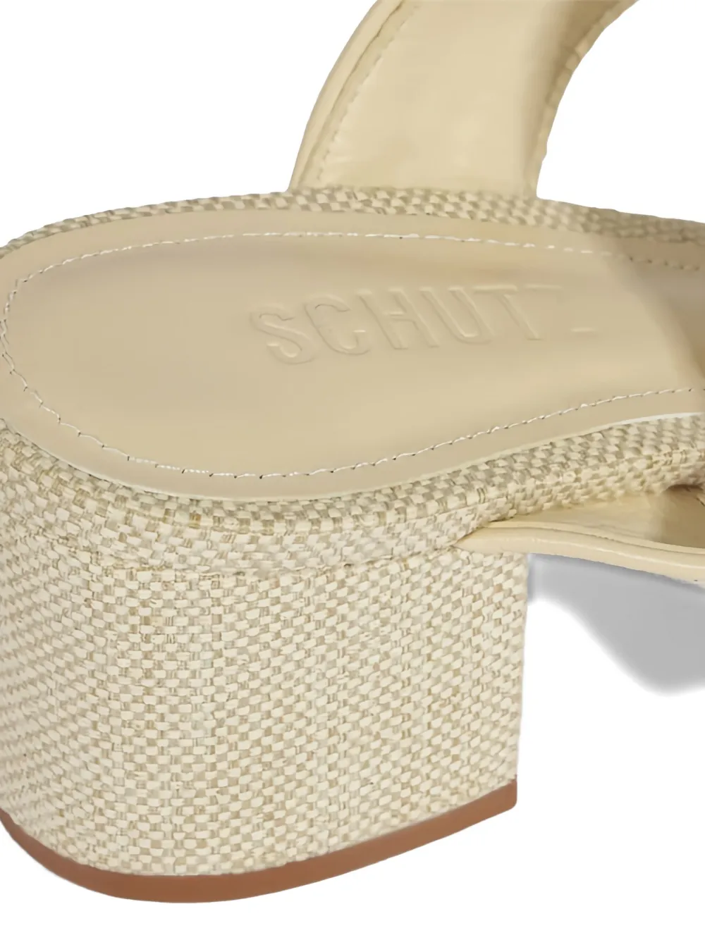 Schutz 60 mm sandalen met gespbandje Beige