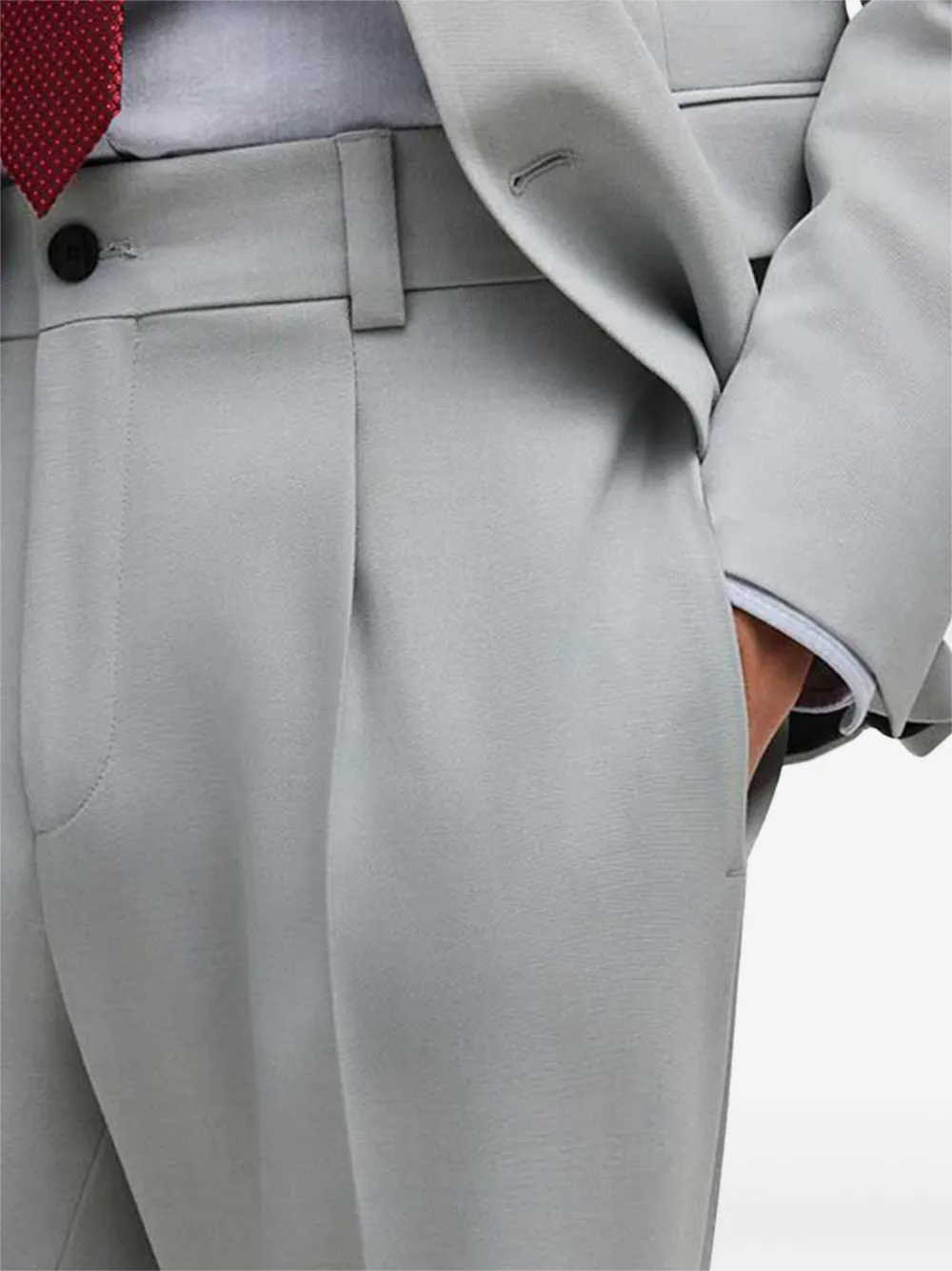 HUGO Plooibroek Grijs