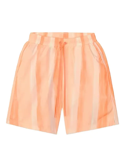 HOMIES MARBELLA Orange Waves striped drawstring swim shorts