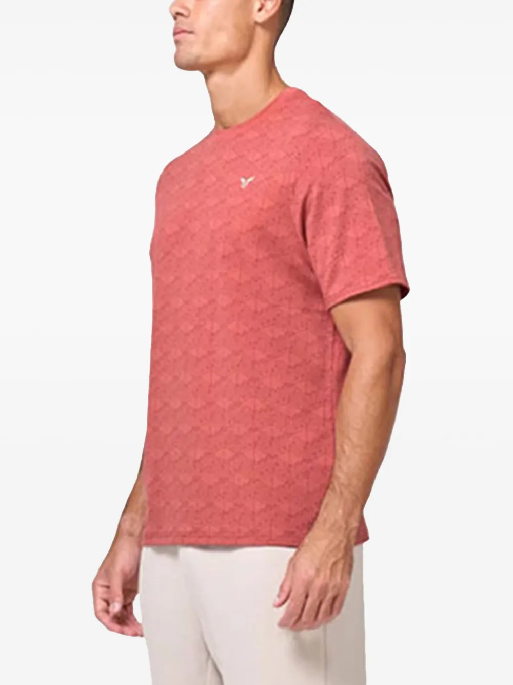 Squatwolf Geometric Print Tee In Pink