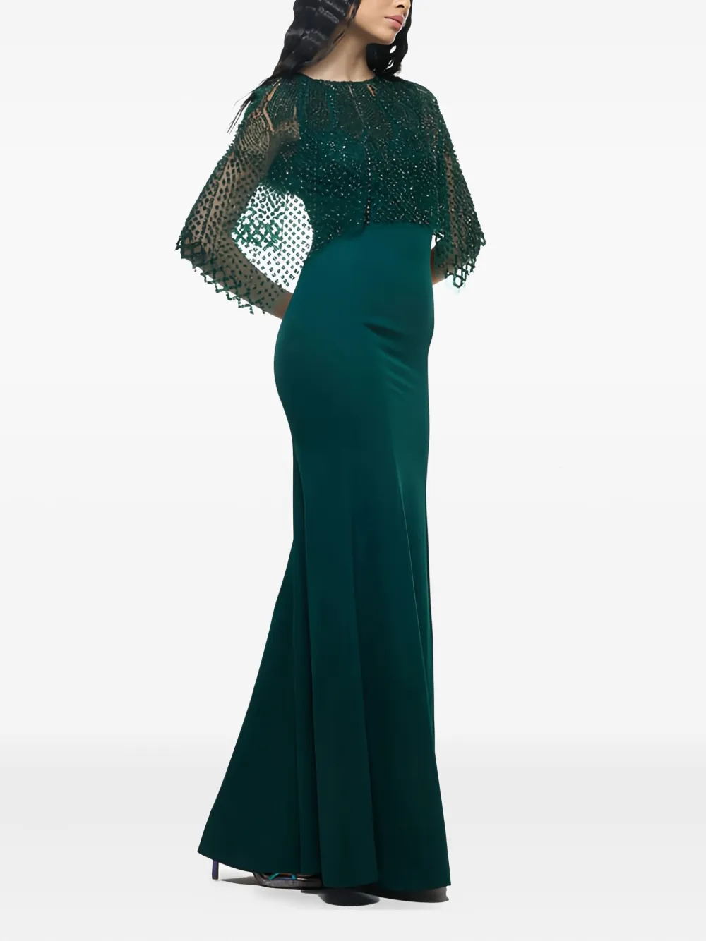 Rohit Gandhi + Rahul Khanna Avondjurk met kralen - Groen