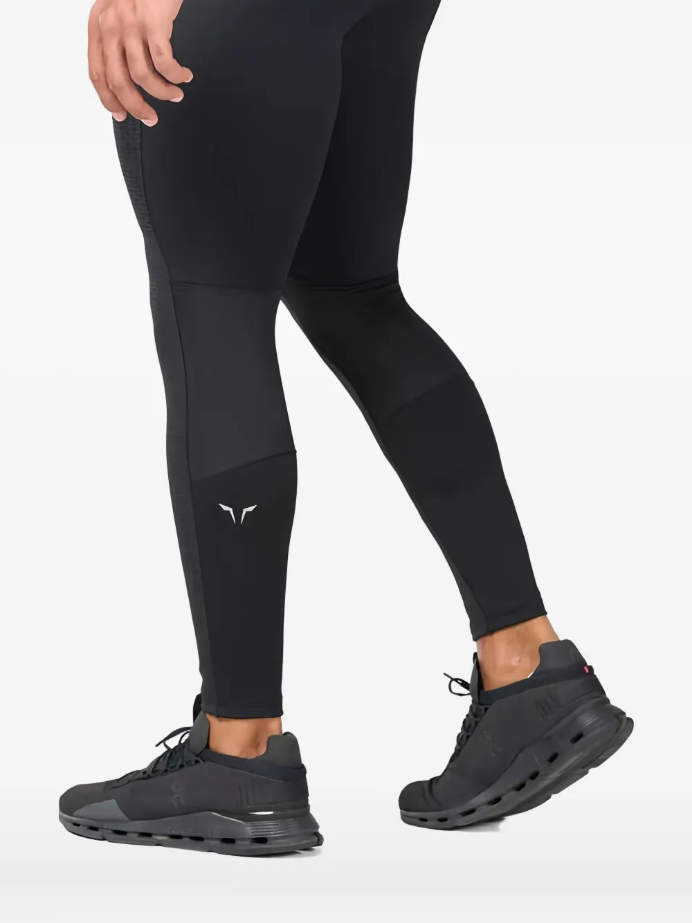 Squatwolf Carapace Textured Compression Tights In Black