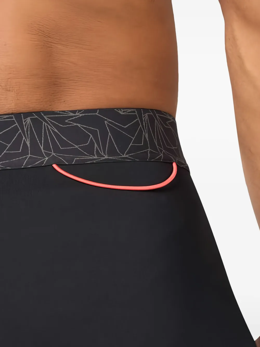 Squatwolf Carapace Textured Compression Tights In Black