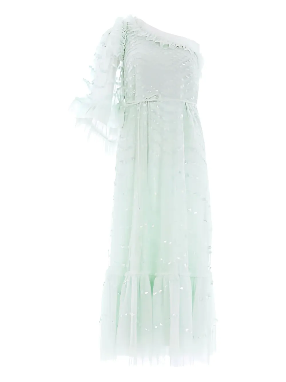 Needle & Thread robe mi-longue brodée de sequins | vert | Image 1