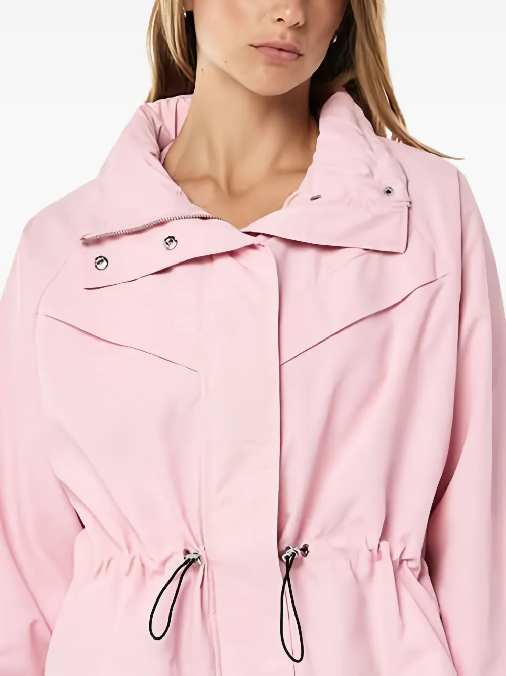 P.e Nation Drawstring Shelter Jacket In Pink