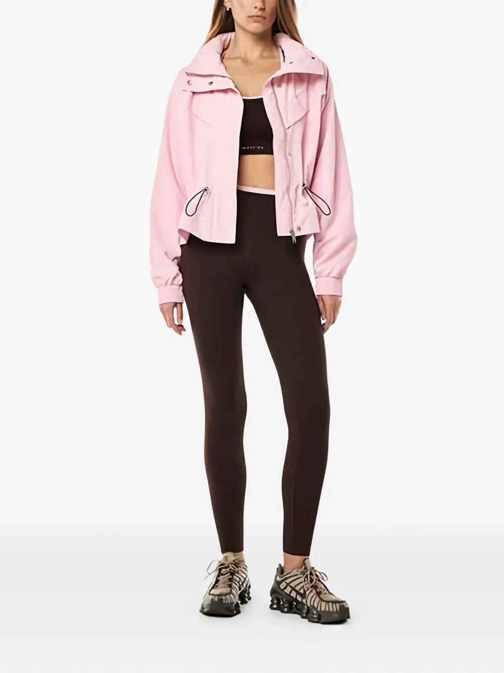 P.e Nation Drawstring Shelter Jacket In Pink