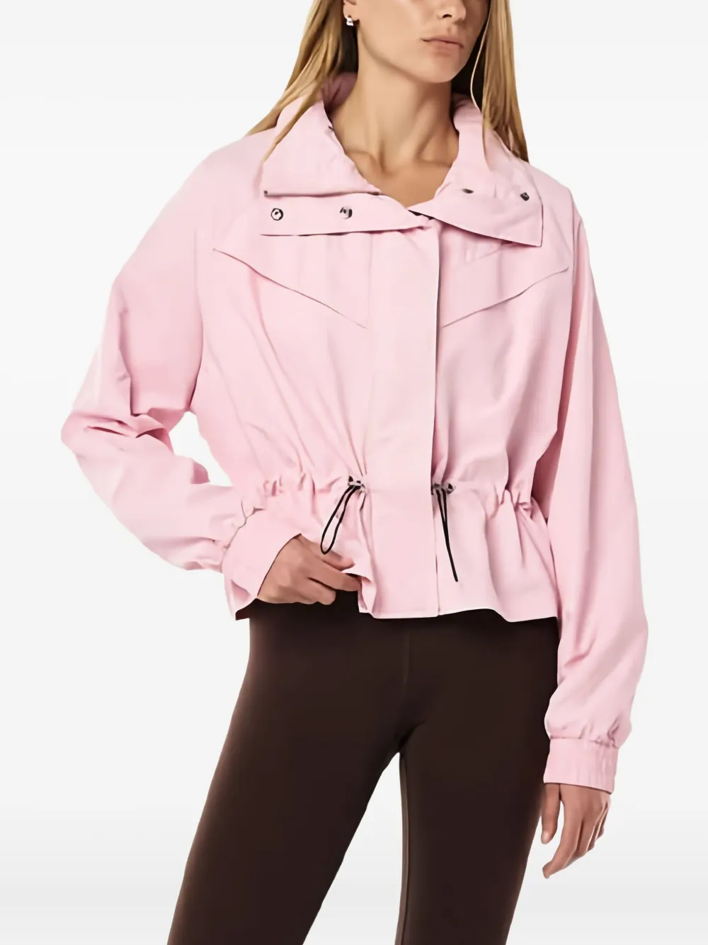 P.e Nation Drawstring Shelter Jacket In Pink