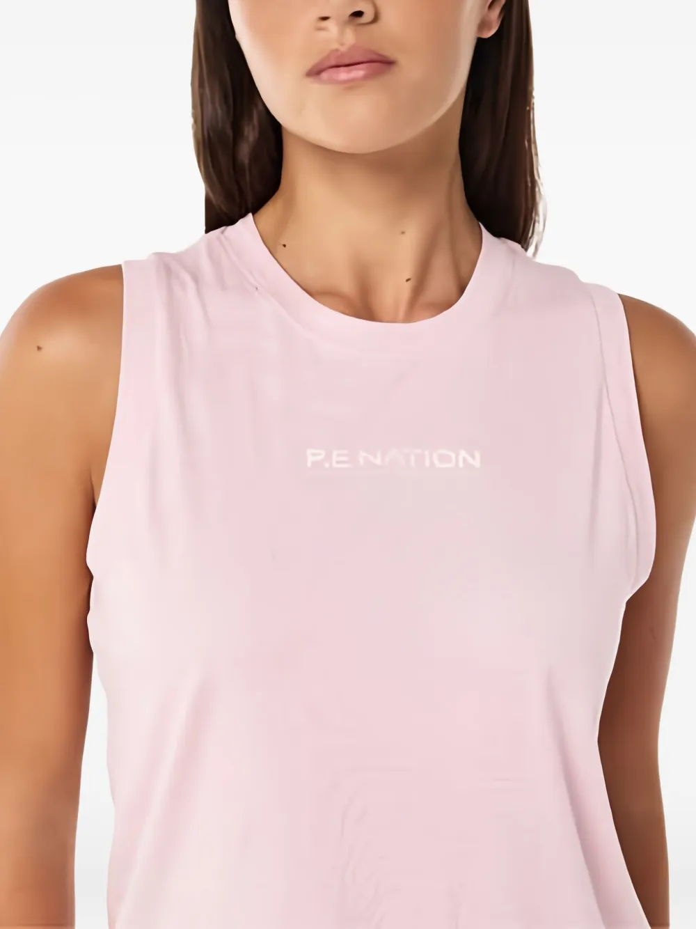 P.e Nation Shuffle Logo Tank Tank In Pink