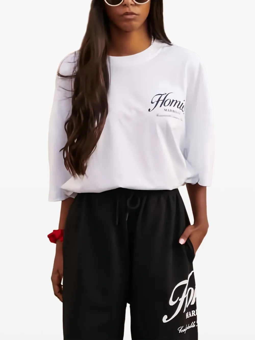 HOMIES MARBELLA T-shirt met logo Wit