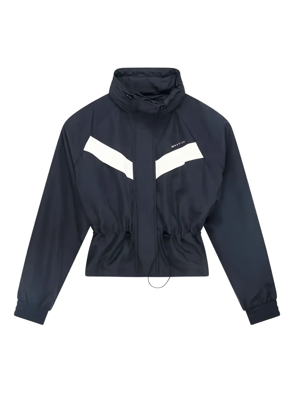 P.e Nation Shelter Chevron-detail Jacket In Blue