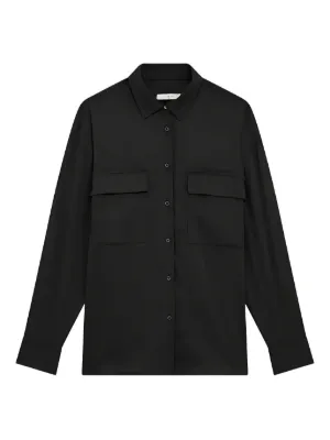 Emporio Armani ボタン シャツ | ブラック | FARFETCH JP