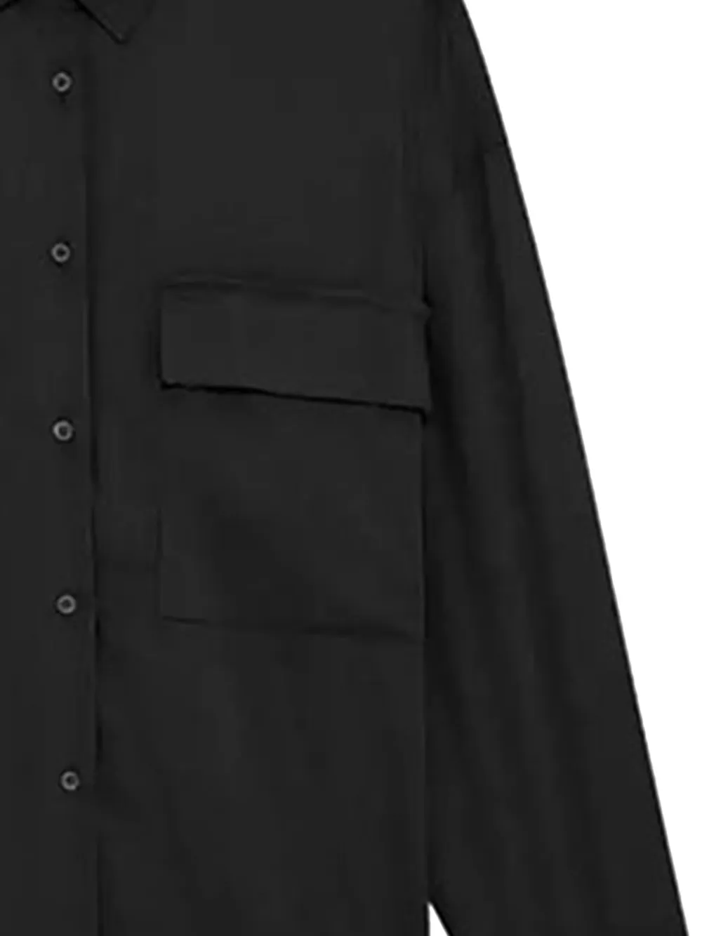 IRO Shirt met borstzak en lange mouwen - Zwart
