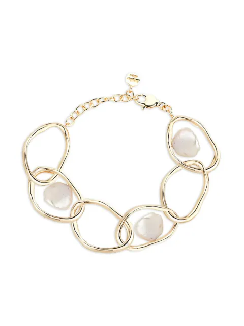 ATELIER MON Grencian Goddess coin pearls bracelet
