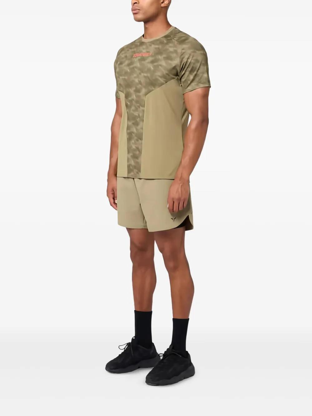 Squatwolf Printed-panelled T-shirt In Green