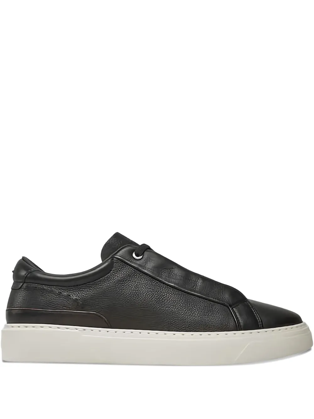 BOSS Gary leren sneakers Zwart